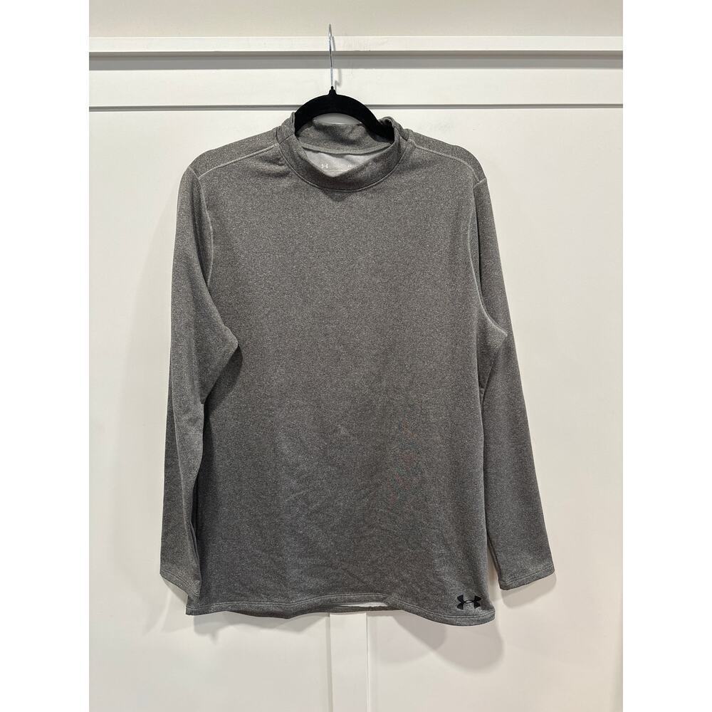 Under Armour Mock Neck Base Layer Long Sleeve Shirt Size L